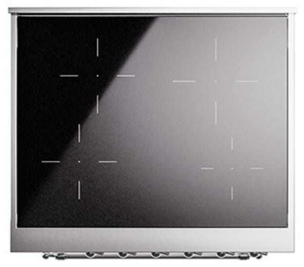 Ilve® Nostalgie II Noblesse 30'' Custom RAL Color Pro Style Induction Range with Chrome Trim-2