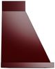 Ilve® Nostalgie II Noblesse 48" Burgundy Wall Mounted Range Hood with Chrome Trim-2