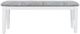 Jofran Inc. Urban Icon Gray/White Upholstered Bench-2