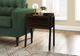 Monarch Specialties Inc. Espresso 23"H with Black Metal Accent Table-1