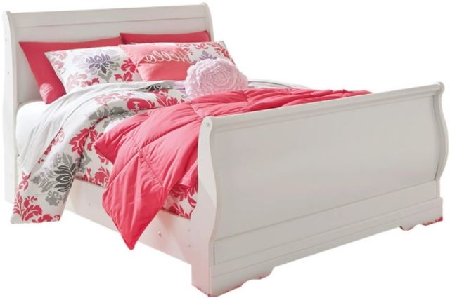 Signature Design by Ashley® Anarasia 5 Piece White Full Sleigh Bed Set-1