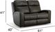 Flexsteel® Cody Dark Brown Power Reclining Loveseat with Power Headrests-5