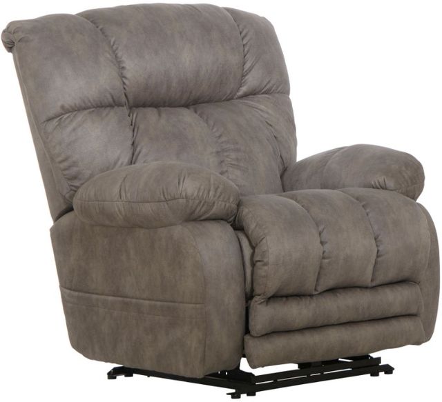 Catnapper® Dawkins Charcoal Oversized Power Lay Flat Recliner with Extra Extension Footrest-0