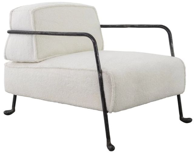YHD Leilah Polar White Accent Chair-0