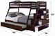 ACME Furniture Jason Espresso Twin Over Full Bunk Bed with Trundle and Storage-2