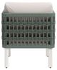 Zuo® Modern Bridgehampton White Aluminum Fabric Outdoor Accent Chair-3
