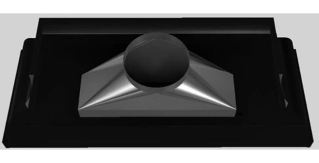 Vent-A-Hood® Designer Series 66" Black Wall Mounted Range Hood-3