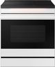 Samsung Bespoke 30" White Glass Slide-In Induction Range-0