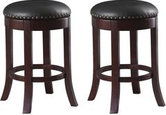 Coaster® Aboushi 2-Piece Brown Swivel Counter Stools