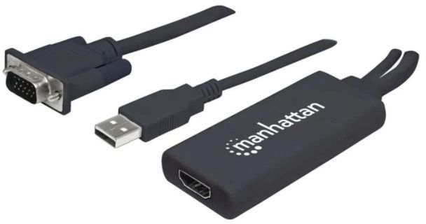 Manhattan VGA & USB to HDMI Converter Cable-0