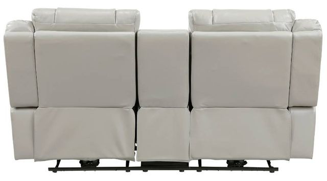 Homelegance® Huron Gray Double Power Reclining Loveseat with Center Console-3