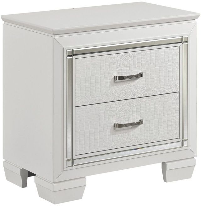 Homelegance® Allura White Nightstand-0