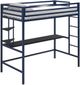 Novogratz Maxwell Black/Navy Twin Loft Bed with Desk-0