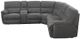 Emerald Home Aurora 3-Piece Lunar Gray Full Sleeper Sectional Set-4