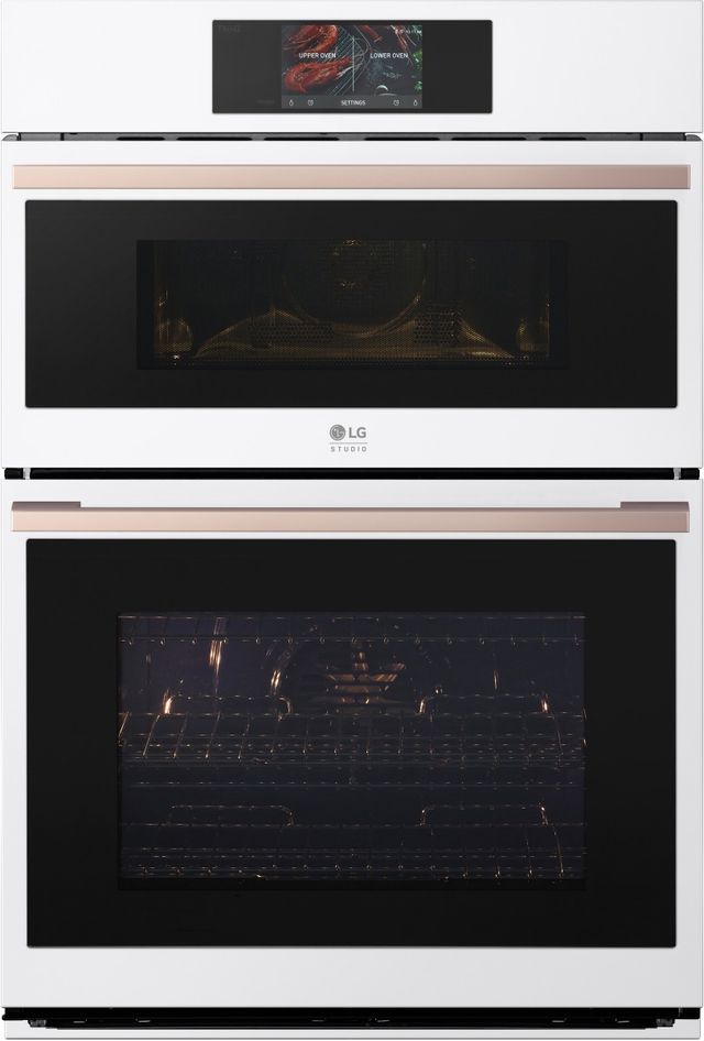 LG Studio 30" Essence White Oven/Micro Combo Electric Wall Oven-0