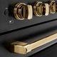 ZLINE Autograph Edition Paramount 30" Black Stainless Steel Pro Style Induction Range with Polished Gold Accents-4