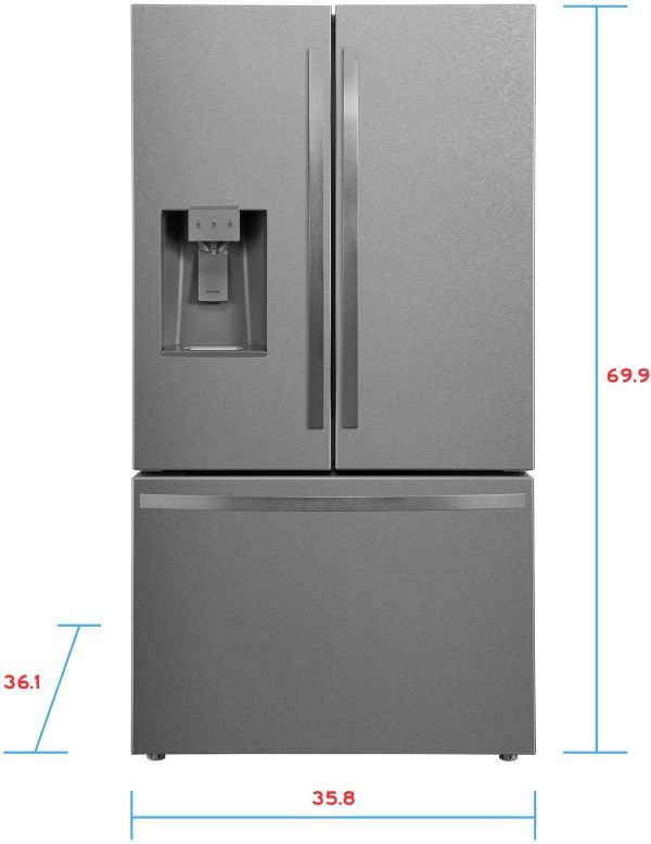 Kenmore® 36" 28.6 Cu. Ft. Fingerprint Resistant Stainless Steel French Door Refrigerator with Dual Evaporator-2
