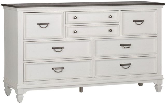Liberty Furniture Allyson Park Charcoal/Wirebrushed White 66" Dresser-0