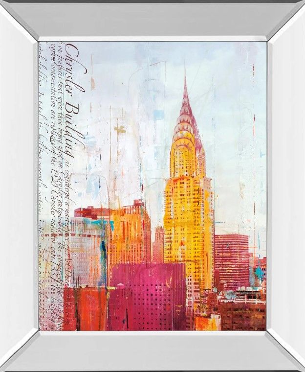 Classy Art The City That Never Sleeps Il by Haub Mirror Framed Wall Art-1