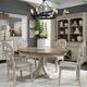 Liberty Furniture Farmhouse Reimagined Chestnut Pedestal Dining Table with Antique White Base-1