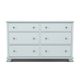 Boulder Creek Furniture Portland Blue 6-Drawer Dresser-1