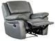 Furniture of America® Glarus Dark Gray Manual Recliner-1