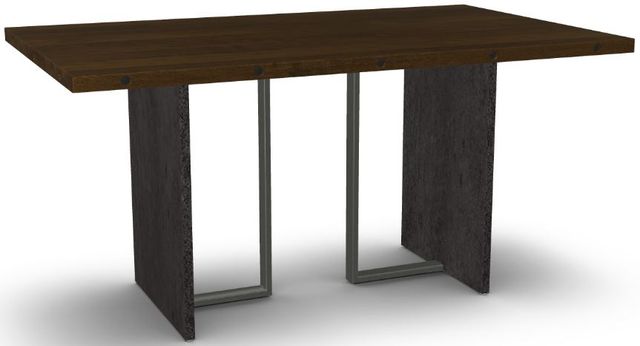 Amisco Customizable Zoel 60" Solid Birch Dining Table with Decorative Bolts -0