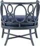 Currey & Company Tegal Finn Navy Chair-4