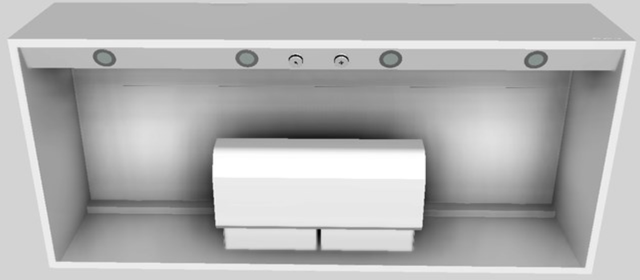 Vent-A-Hood® 54" White Wall Mounted Range Hood-3