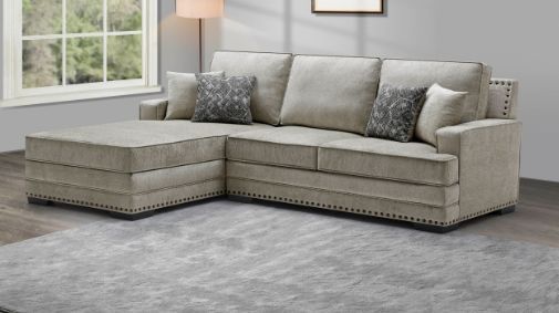 Milton Greens Stars 2-Piece Taupe Left Hand Facing Sectional and Chaise-1