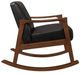 Homelegance® Auden Dark Brown/Dark Walnut Rocking Chair-3