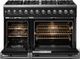 Viking® 5 Series 48" Onyx Pro Style Dual Fuel (NG) Range with Polished Chrome Trim-1
