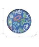 Monarch Specialties Inc. Blue 18" Wall Clock For Kids with Multi-Colored Neon Electronics-2