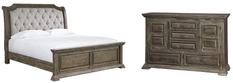 Signature Design by Ashley® Wyndahl 2-Piece Brown Queen Panel Bed Set-0