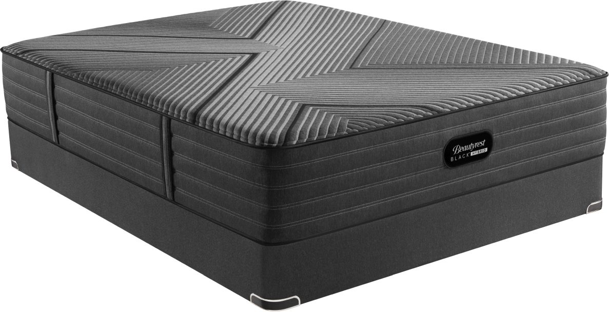 Beautyrest Black® Hybrid LX-Class Tight Top Plush Queen Mattress and Standard Foundation