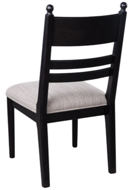 Signature Design by Ashley® Chadworth Black Upholstered Side Chair-4