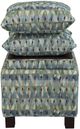 Olliix by Madison Park Green Shelley Square Storage Ottoman with Pillows-0
