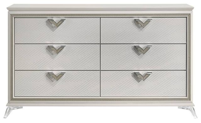 Homelegance® Audra Gold/White Dresser-2