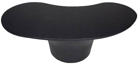 Moe's Home Collection Yumi Black Fiberglass Outdoor Coffee Table-3