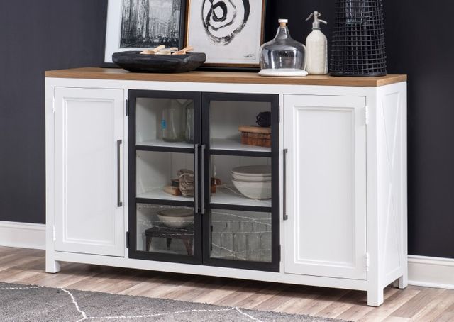 Legacy Modern Franklin Harvest Oak/Natural White Credenza-2