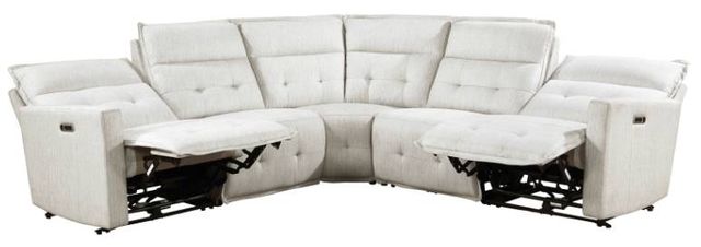 Homelegance® Salida 5-Piece White Modular Power Reclining Sectional with Power Headrests-4