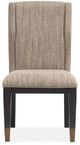 Magnussen Home® Ryker Nocturn Black/Stellar Quicksand Upholstered Host Side Chair-4