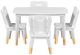 Homelegance® Sloane 5-Piece White Children Table Set-2