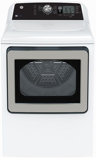 GE® 7.4 Cu. Ft. White Front Load Electric Dryer with SaniFresh Cycle