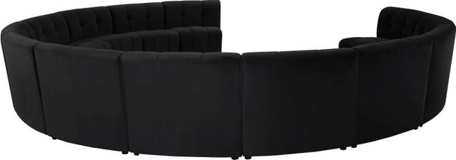 Meridian Furniture Limitless 13-Piece Black Velvet Modular Sectional-1