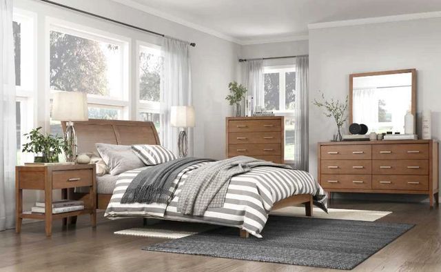 Homelegance® Evans Light Brown Eastern King Platform Bed-1