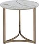 ACME Furniture Zaidee White End Table with Champagne Base-3