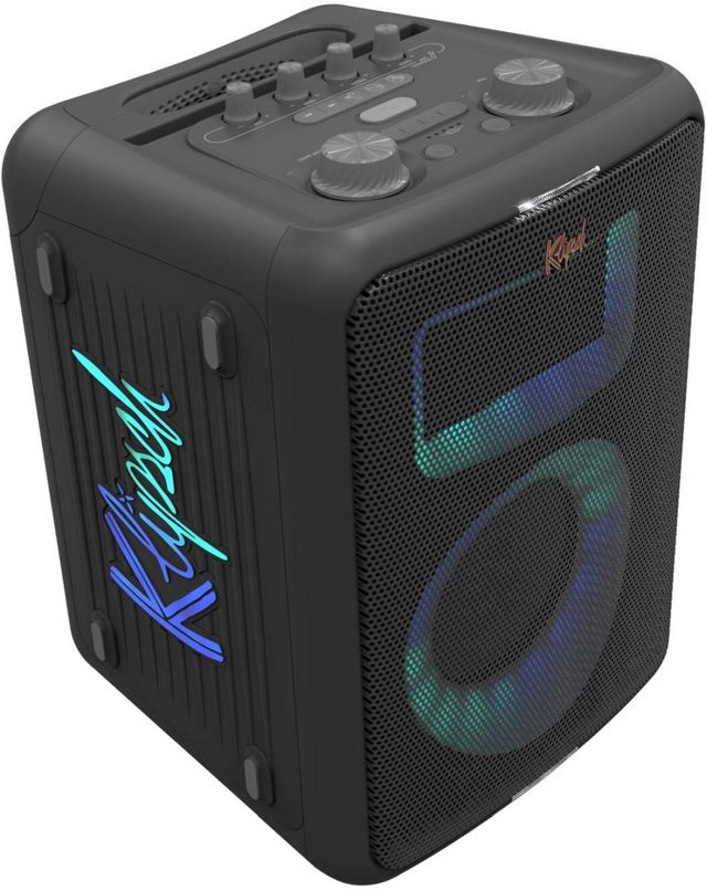 Klipsch® Music City Series 5.25" Black Portable Bluetooth Speaker -3