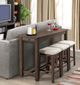 Elements International Jax 3-Piece Cherry Bar Table Set-5