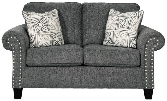 Benchcraft® Agleno 2-Piece Charcoal Living Room Seating Set-2